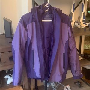 LL Bean purple Winter jacket